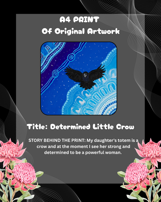 A4 PRINT - Determined Little Crow