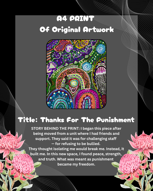 A4 PRINT - Thanks For The Punishment
